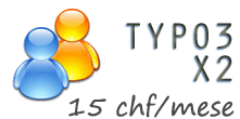 Typo3 X2 - CHF 13/mese
